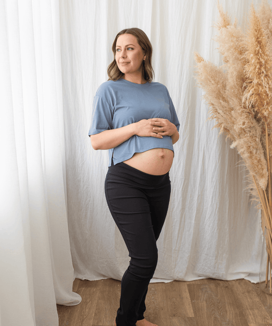 Work Straight-Leg Maternity Pants Around April Maternity Preggi Central Maternity Shop