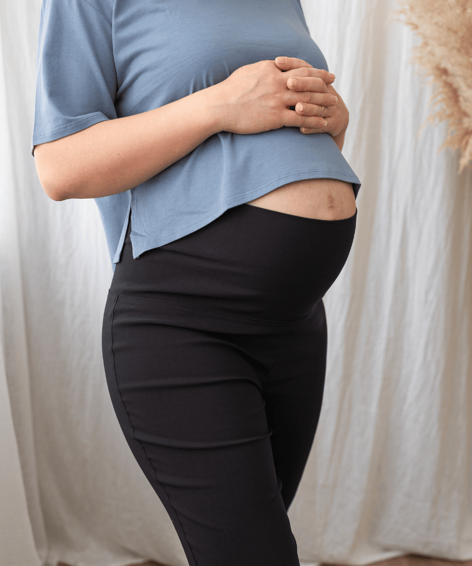 Work Straight-Leg Maternity Pants Around April Maternity Preggi Central Maternity Shop