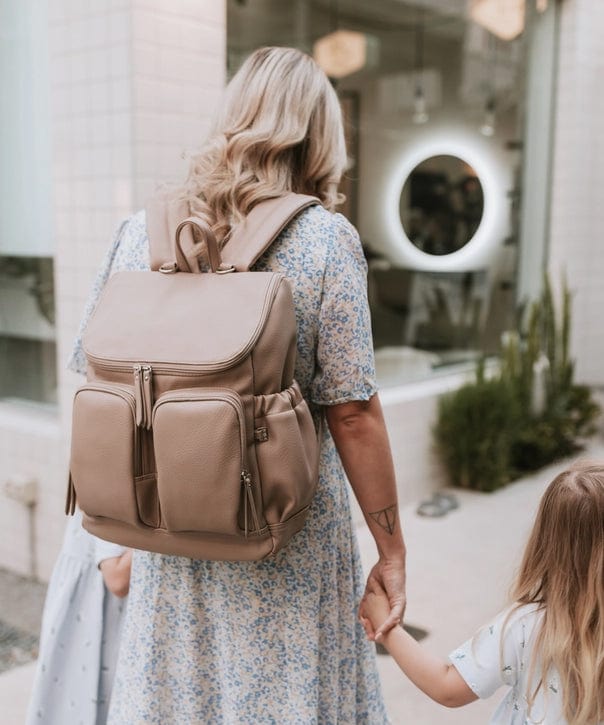 Faux Leather Nappy Backpack OiOi Other Preggi Central Maternity Shop