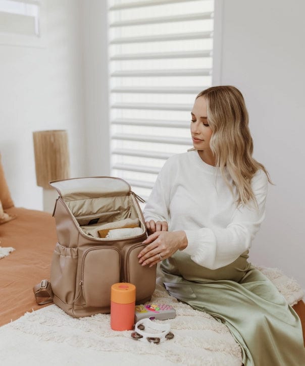 Faux Leather Nappy Backpack OiOi Other Preggi Central Maternity Shop