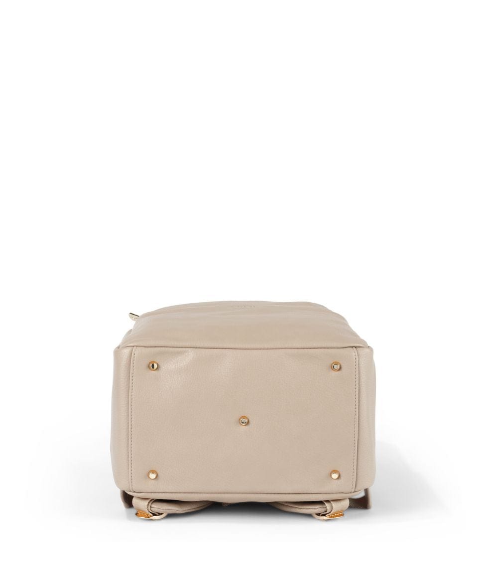 NEW - Multitasker Nappy Backpack - Oat Vegan Leather OiOi Other 9328046010847 Preggi Central Maternity Shop