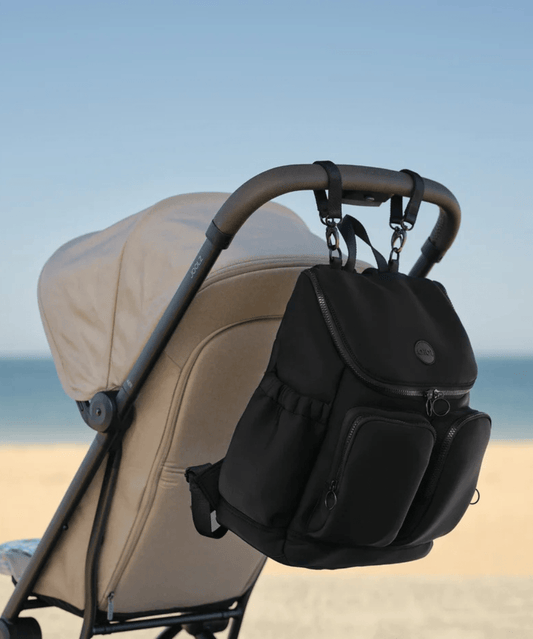 Signature Nappy Backpack - Black Neoprene OiOi Other Preggi Central Maternity Shop