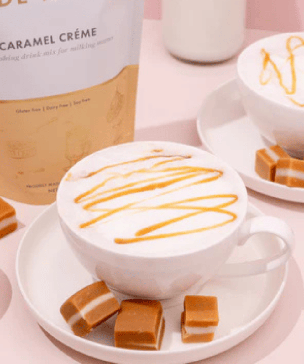 Caramel Creme Lactation Drink Made to Milk Tea and Bikkies 9359408000374 Preggi Central Maternity Shop