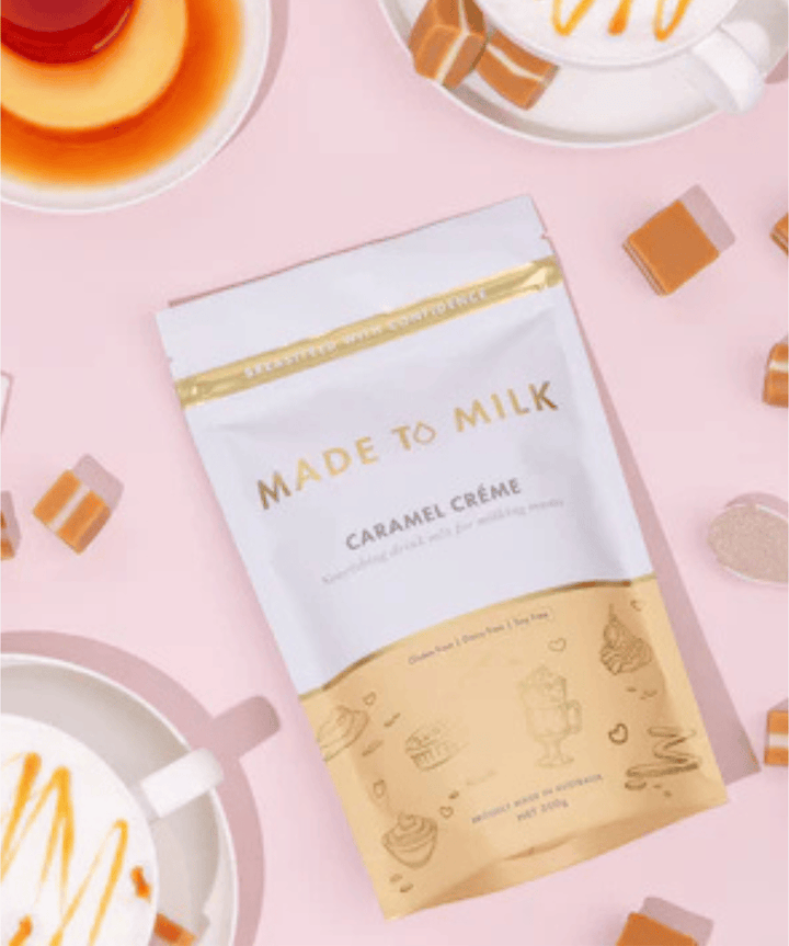 Caramel Creme Lactation Drink Made to Milk Tea and Bikkies 9359408000374 Preggi Central Maternity Shop