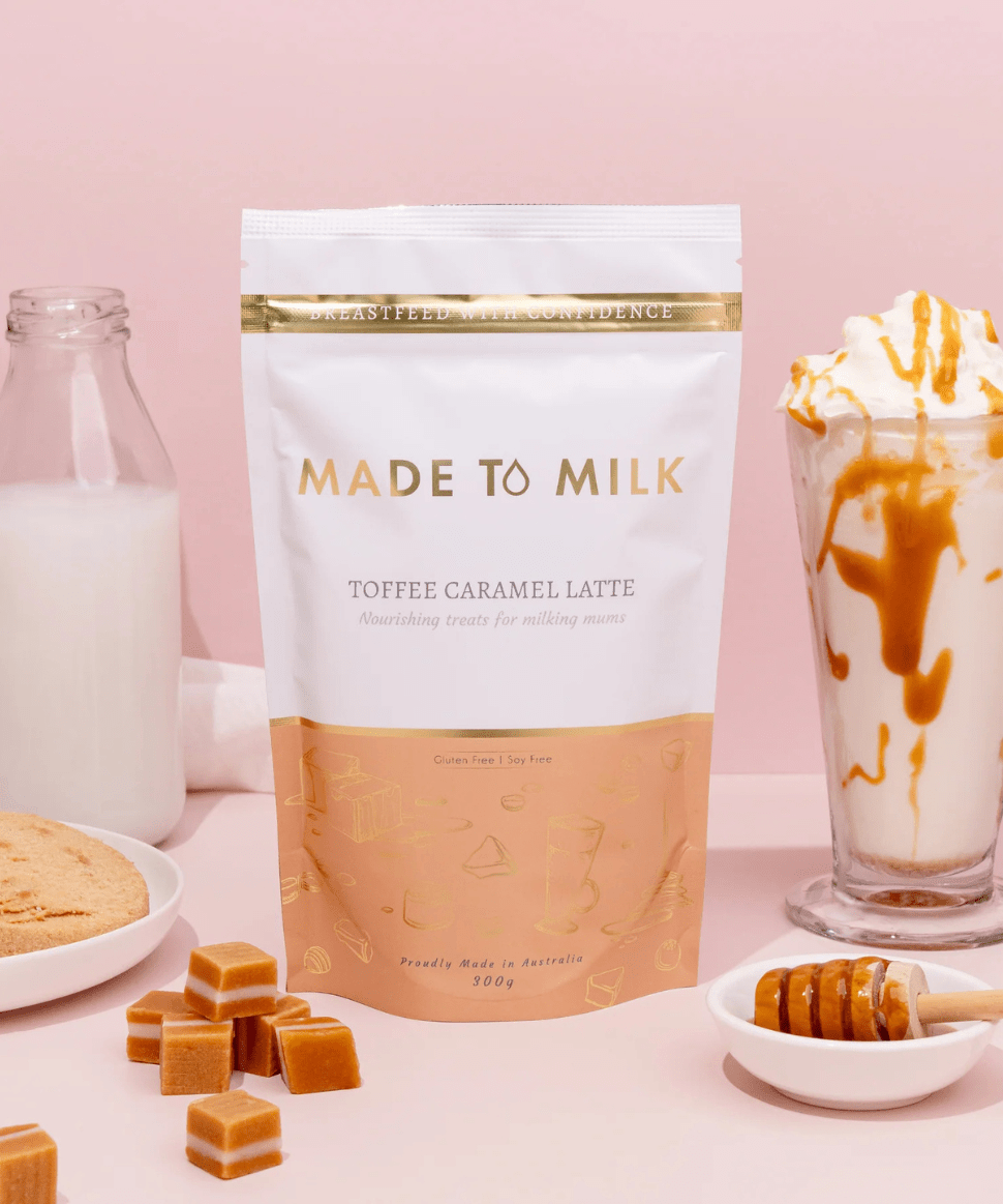 Deluxe Lactation Toffee Caramel Latte Mix Made to Milk Tea and Bikkies 0000002249 Preggi Central Maternity Shop