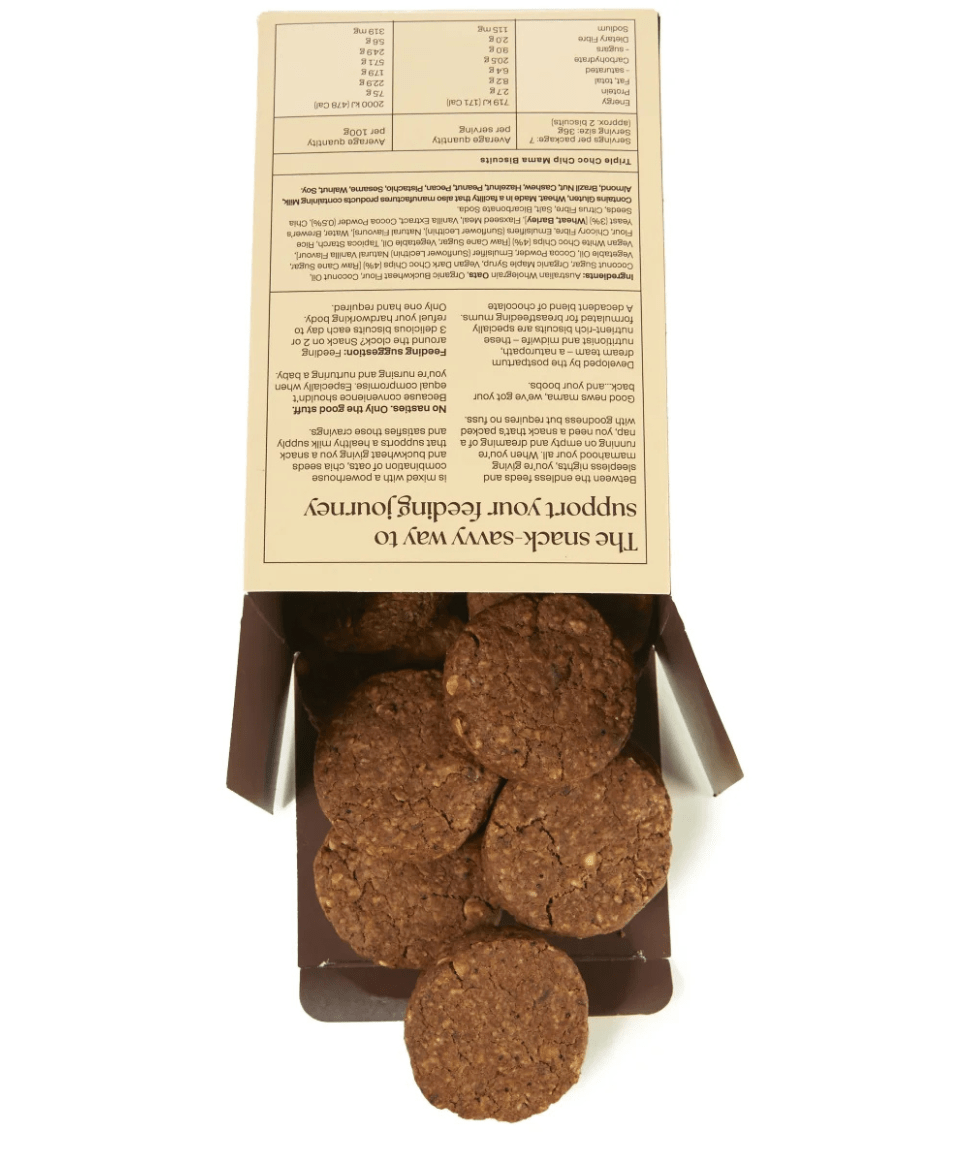 Franjos Kitchen Lactation Biscuits Triple Choc Chip Franjos Kitchen Tea and Bikkies Preggi Central Maternity Shop