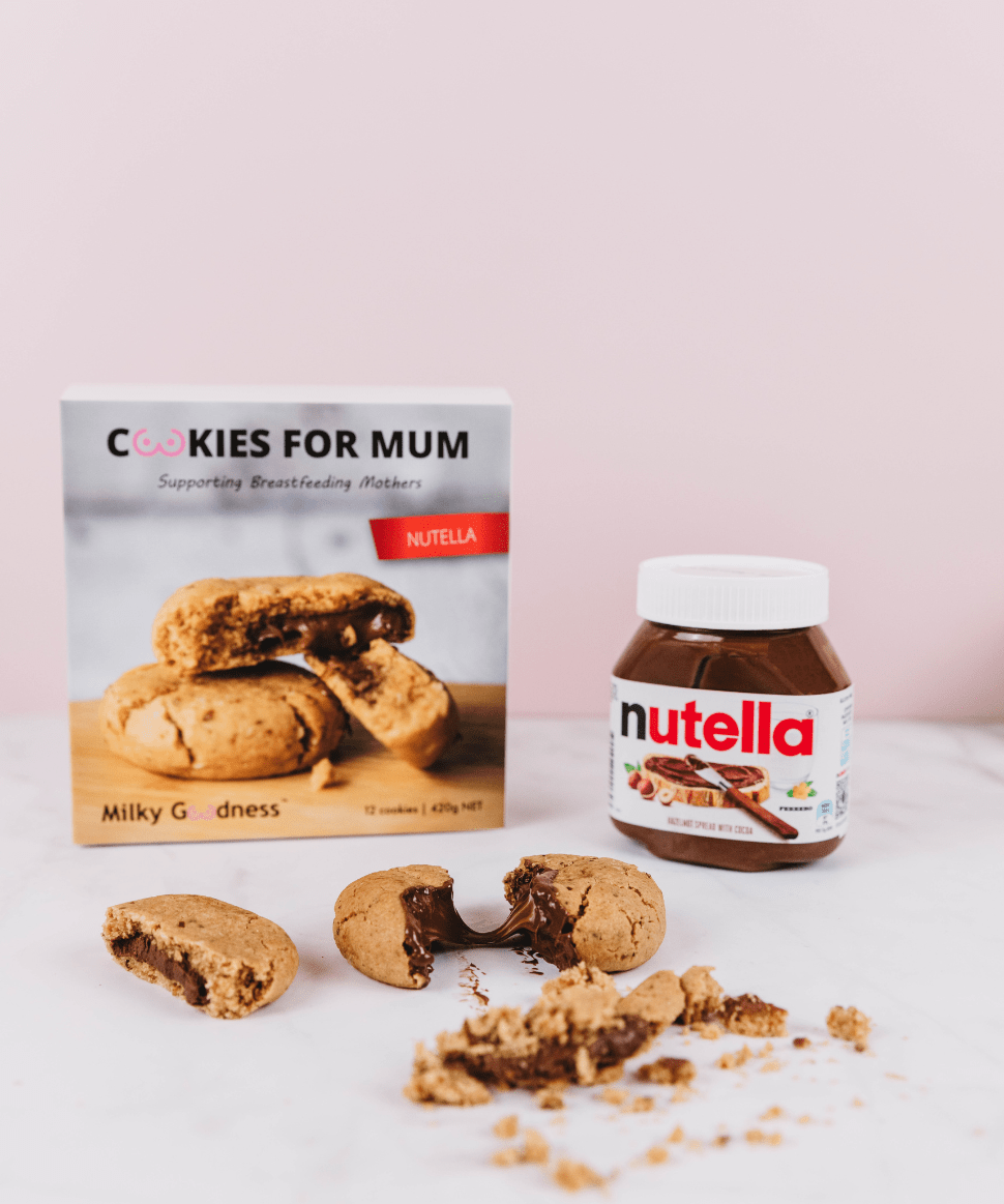 Nutella Lactation Cookies Milky Goodness Tea and Bikkies 9358099000014 Preggi Central Maternity Shop