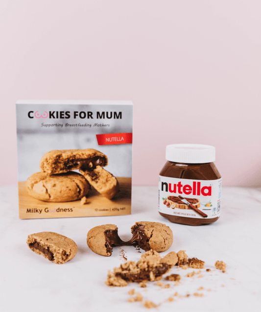 Nutella Lactation Cookies Milky Goodness Tea and Bikkies 9358099000014 Preggi Central Maternity Shop