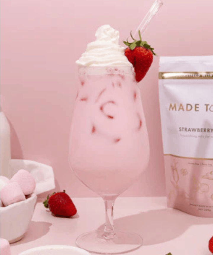 Strawberry Dream Lactation Drink Made to Milk Tea and Bikkies 9359408000398 Preggi Central Maternity Shop