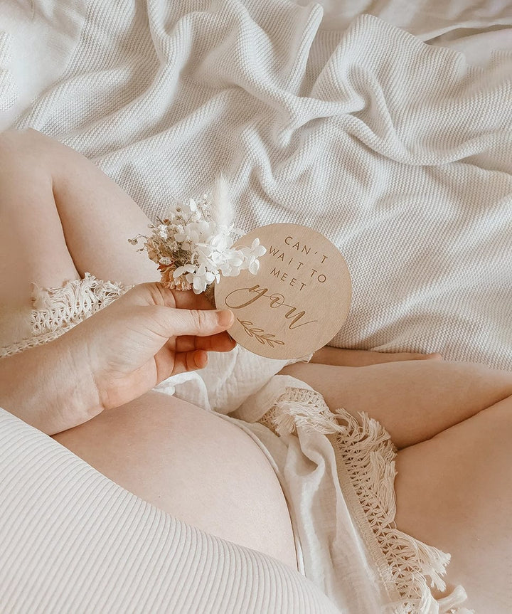 Etched Wooden Pregnancy Milestone Collection Blossom and Pear Baby 0000003867 Preggi Central Maternity Shop
