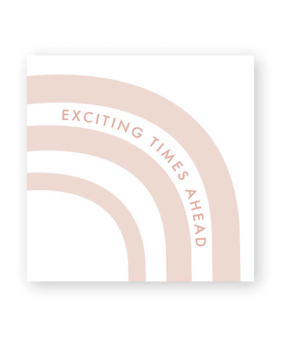 Exciting Times Ahead Greeting Card Três Paper Co Baby 0000003580 Preggi Central Maternity Shop