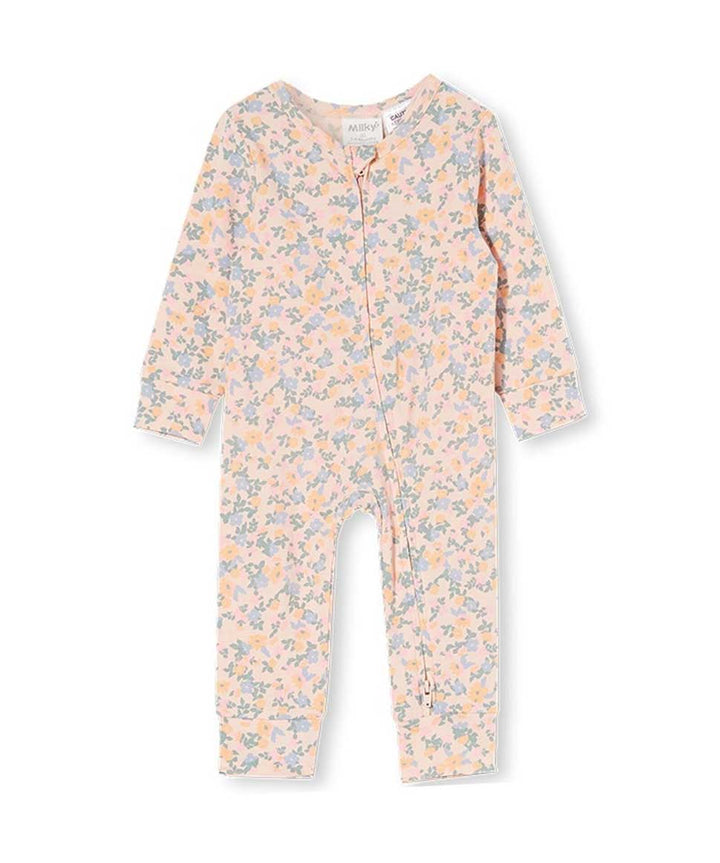 Fleur Zip Romper Milky Clothing Baby Preggi Central Maternity Shop