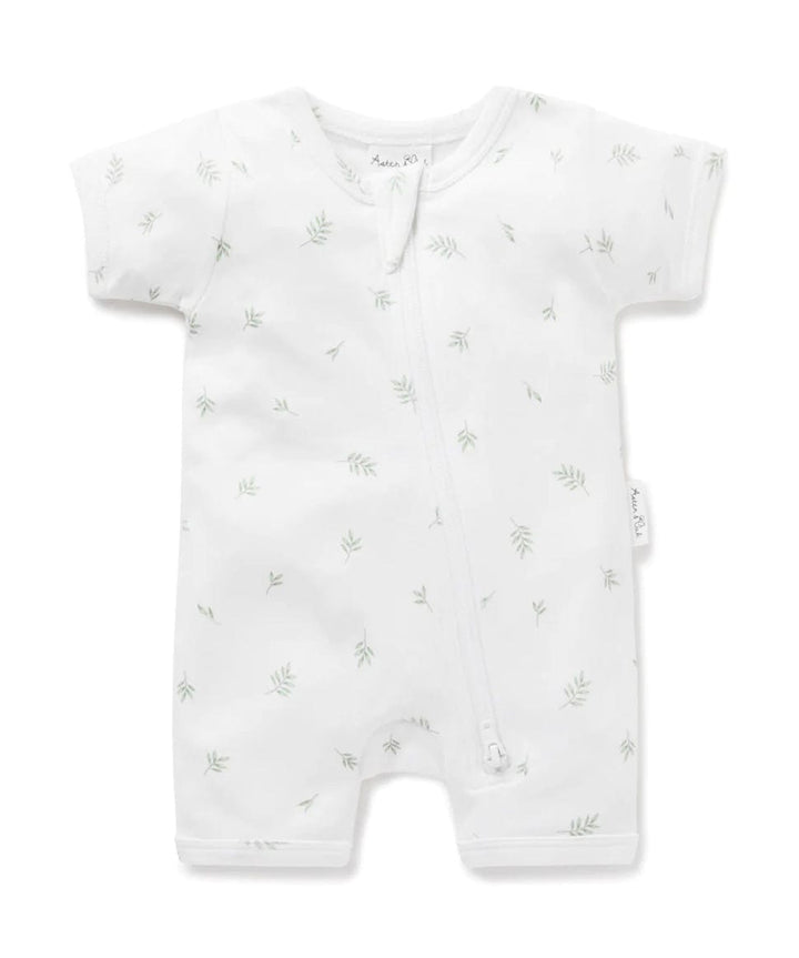 Little Leaf Zip Romper Aster &amp; Oak Baby Preggi Central Maternity Shop