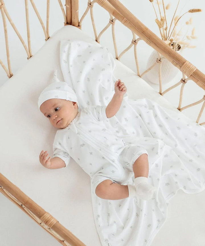 Little Leaf Zip Romper Aster &amp; Oak Baby Preggi Central Maternity Shop