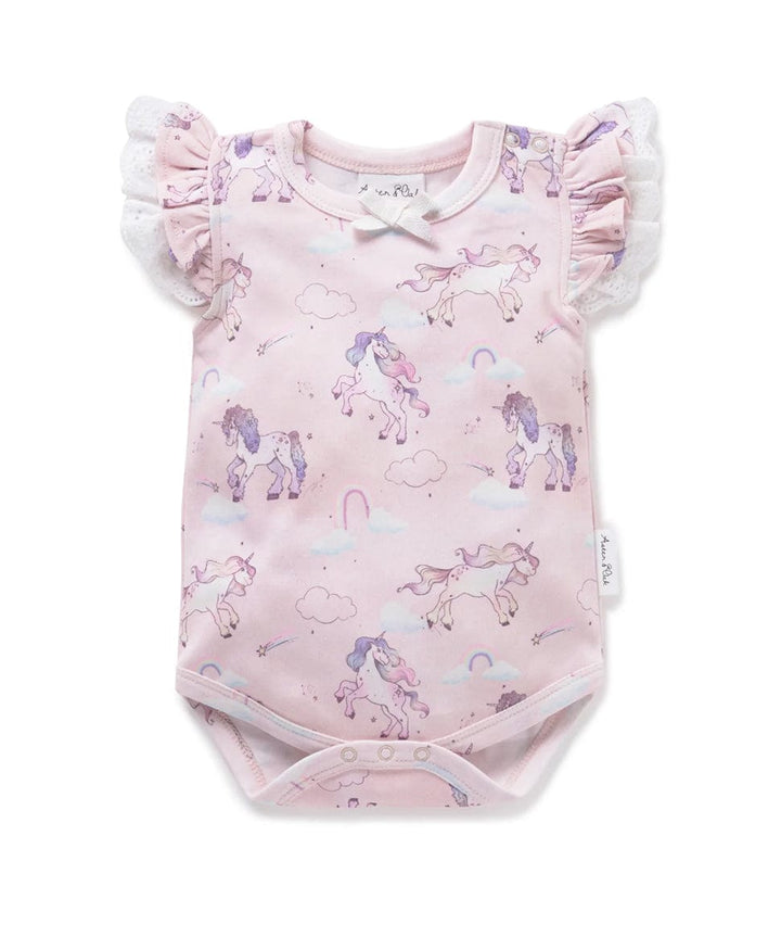 Unicorn Lace Onesie Aster &amp; Oak Baby Preggi Central Maternity Shop
