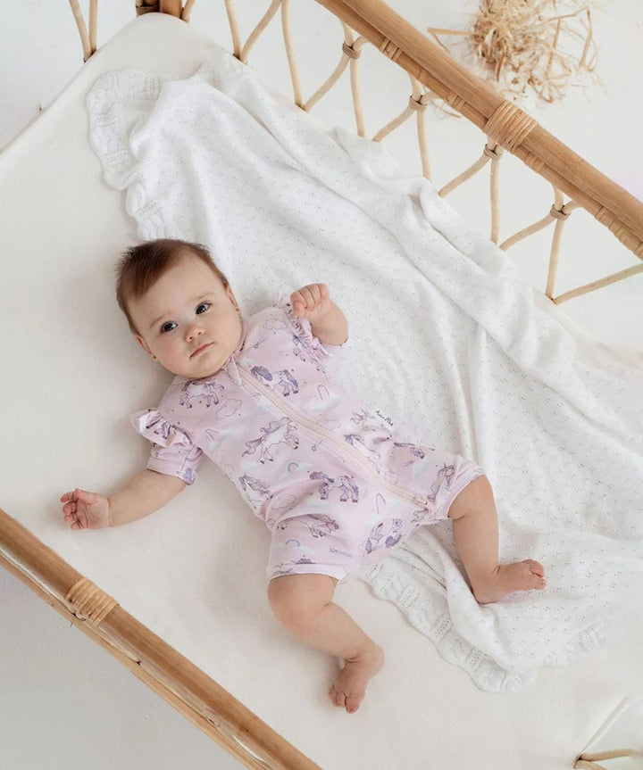 Unicorn Zip Romper Aster &amp; Oak Baby Preggi Central Maternity Shop