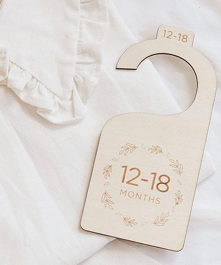 Wooden Baby Hanging Closet Dividers for Nursery Wardrobe in Floral Fephas Baby 0000003526 Preggi Central Maternity Shop