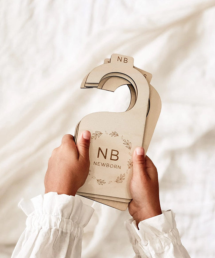 Wooden Baby Hanging Closet Dividers for Nursery Wardrobe in Floral Fephas Baby 0000003526 Preggi Central Maternity Shop