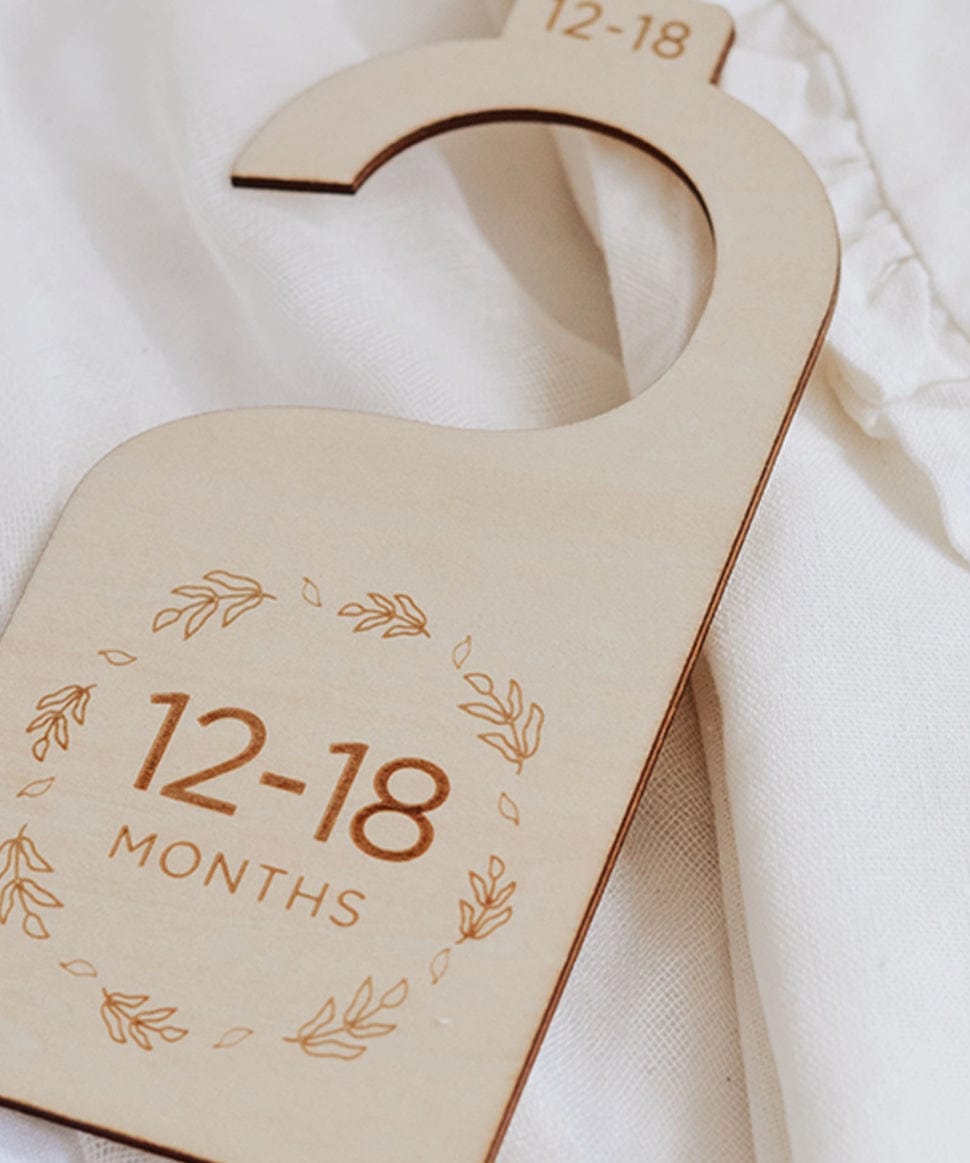 Wooden Baby Hanging Closet Dividers for Nursery Wardrobe in Floral Fephas Baby 0000003526 Preggi Central Maternity Shop