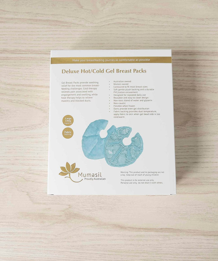 Deluxe Hot/Cold Gel Breast Packs Mumasil Lactation 0000004220 Preggi Central Maternity Shop