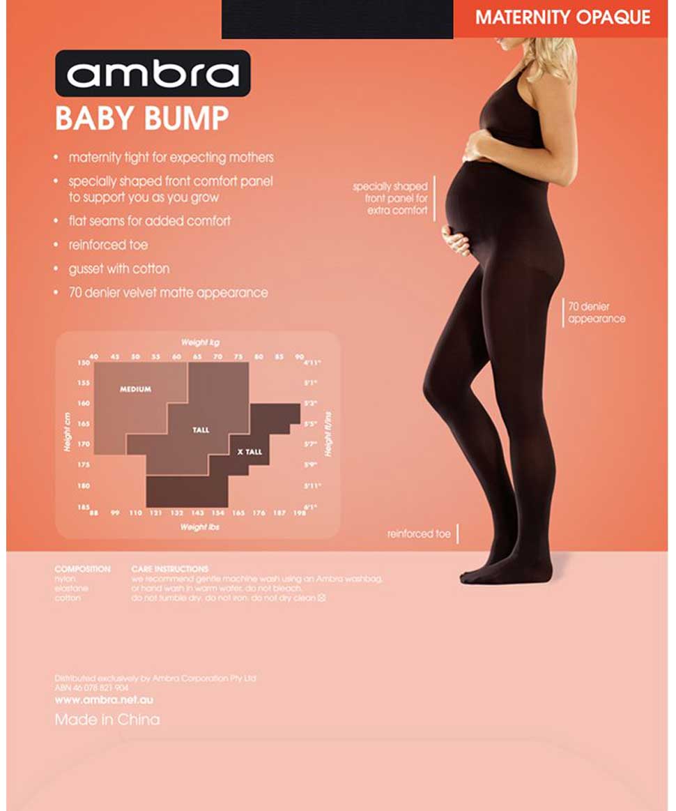 Baby Bump Maternity Opaque 70 Denier Tights Ambra Lingerie Preggi Central Maternity Shop