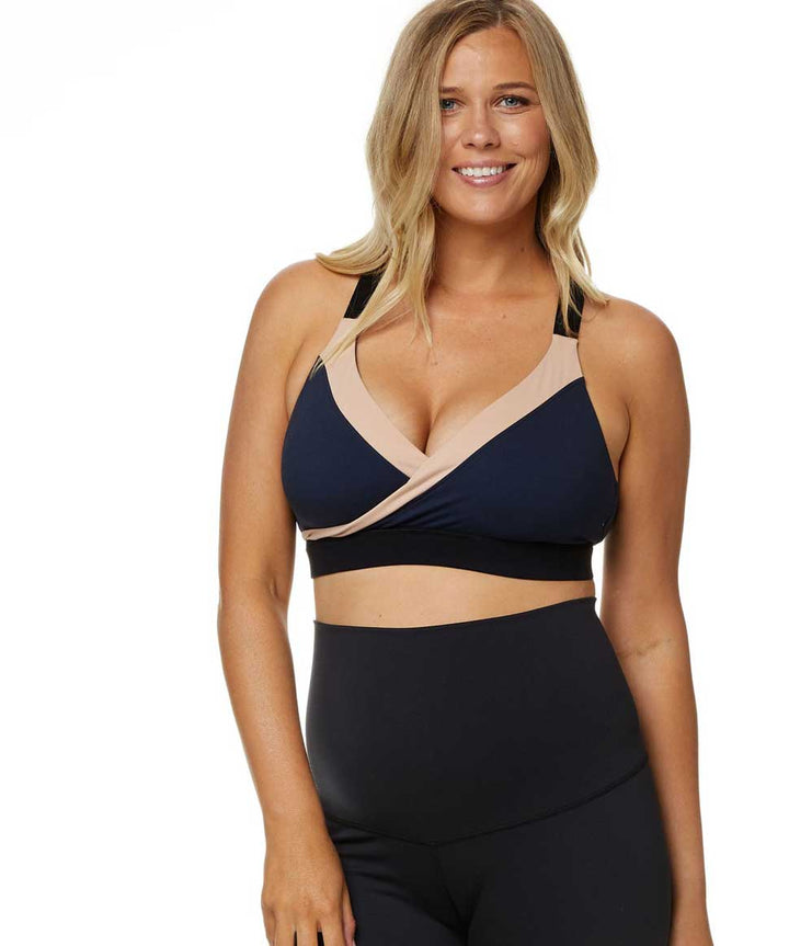 BodyHold™ Set In Motion  Colour Block Crop BAE the label Lingerie Preggi Central Maternity Shop