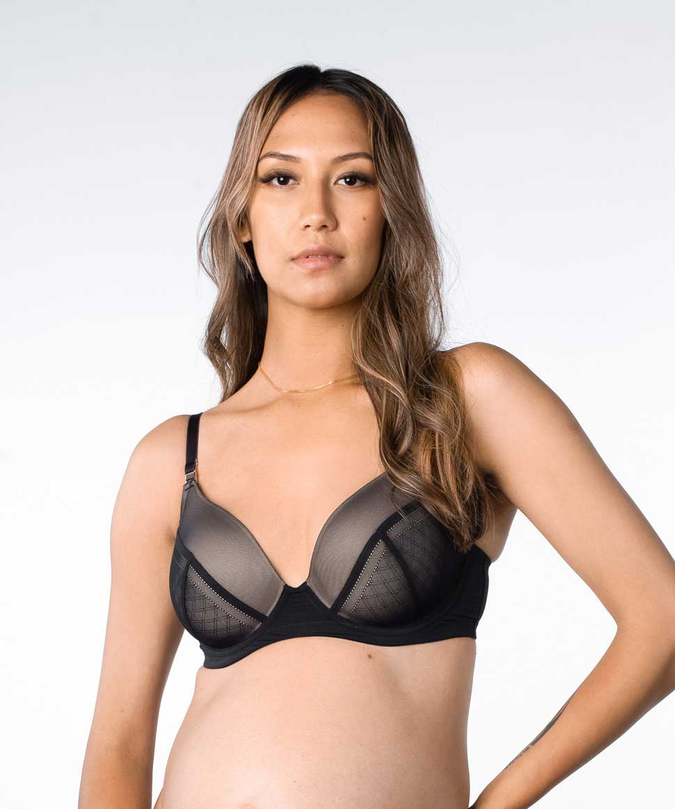 Lunar Eclipse Plunge Nursing Bra Hotmilk Maternity Lingerie Preggi Central Maternity Shop
