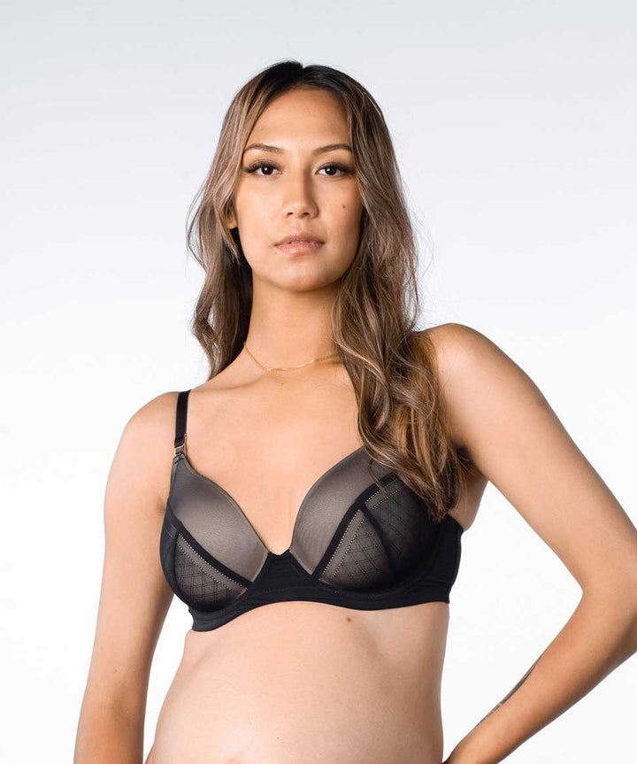 Lunar Eclipse Plunge Nursing Bra Hotmilk Maternity Lingerie Preggi Central Maternity Shop