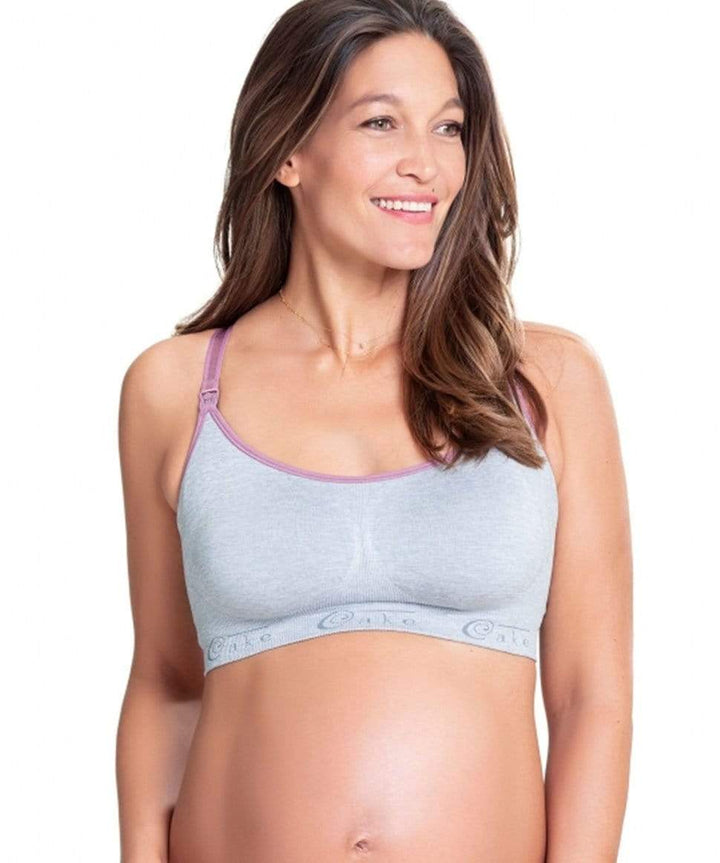 Sleep &amp; Yoga Seamless Bra Cotton Candy Cake Maternity Lingerie Preggi Central Maternity Shop