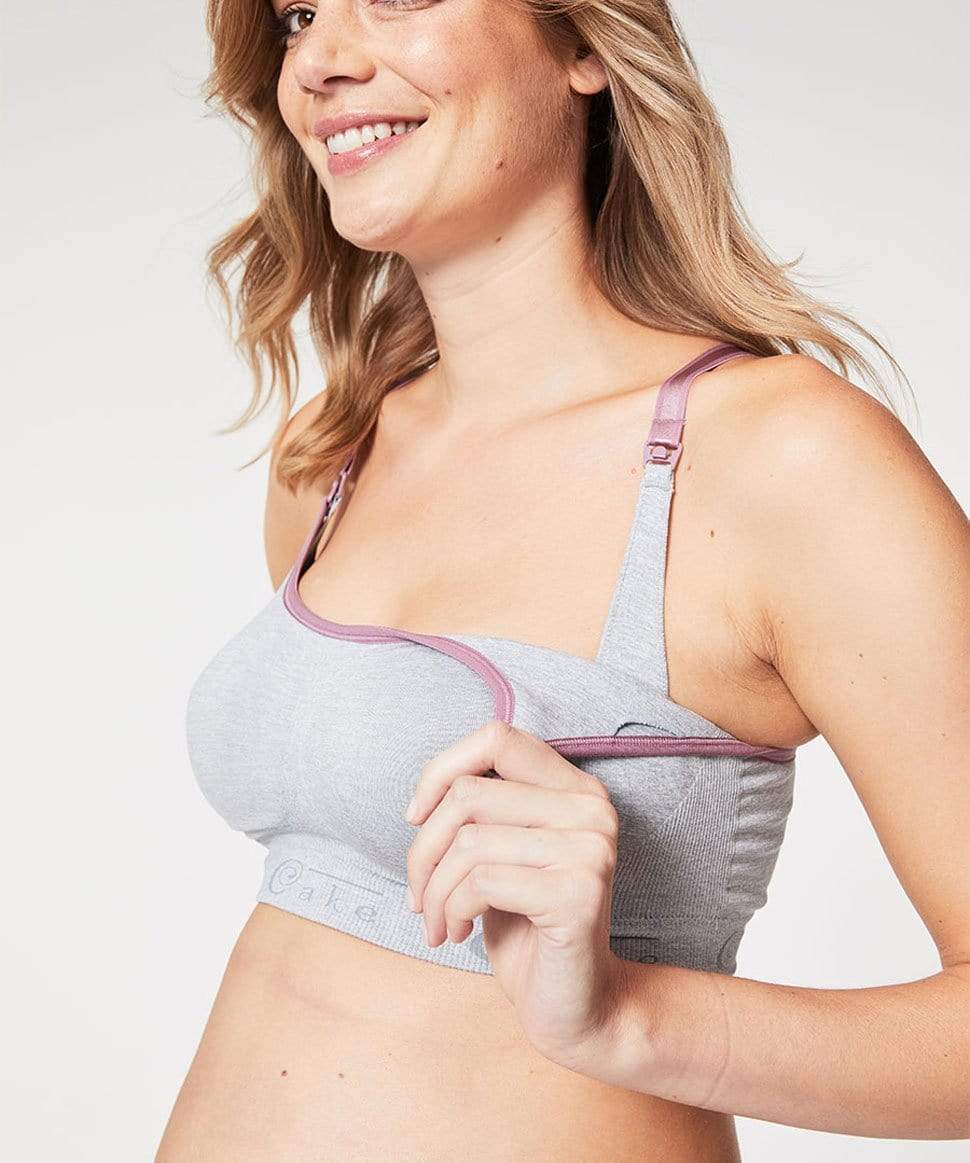 Sleep &amp; Yoga Seamless Bra Cotton Candy Cake Maternity Lingerie Preggi Central Maternity Shop