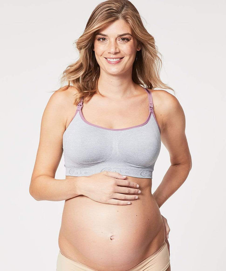 Sleep &amp; Yoga Seamless Bra Cotton Candy Cake Maternity Lingerie Preggi Central Maternity Shop