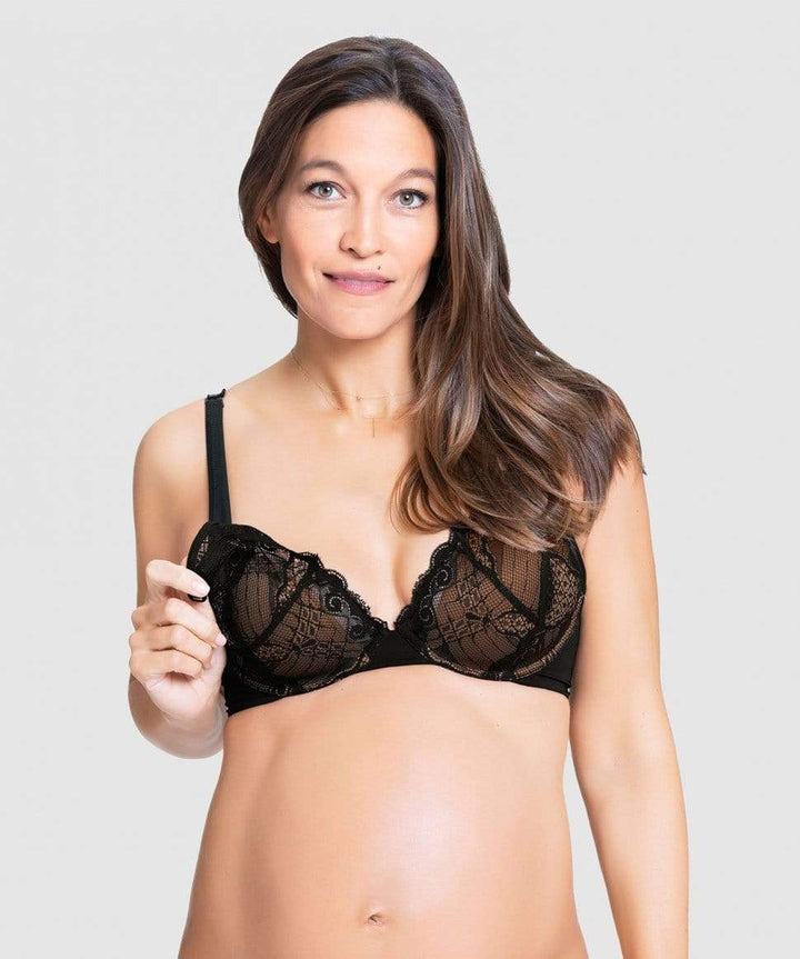 Truffles Plunge Nursing Bra Cake Maternity Lingerie Preggi Central Maternity Shop