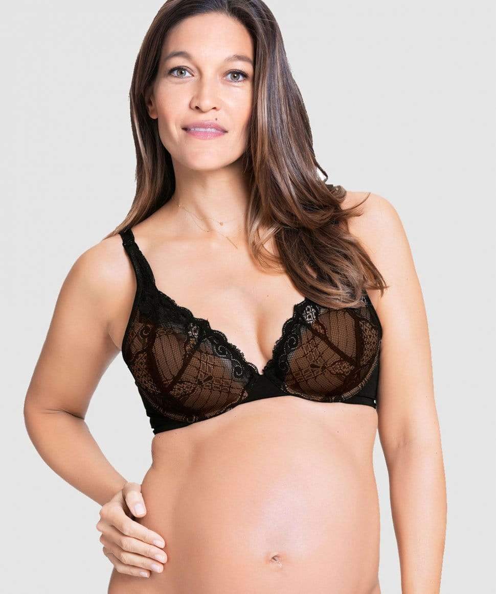 Truffles Plunge Nursing Bra Cake Maternity Lingerie Preggi Central Maternity Shop