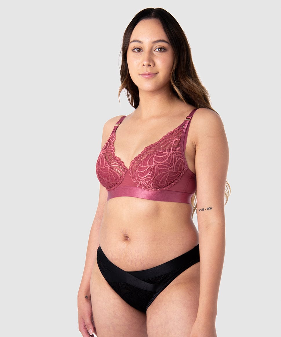 Warrior Plunge Contour Nursing Bra Hotmilk Maternity Lingerie Preggi Central Maternity Shop