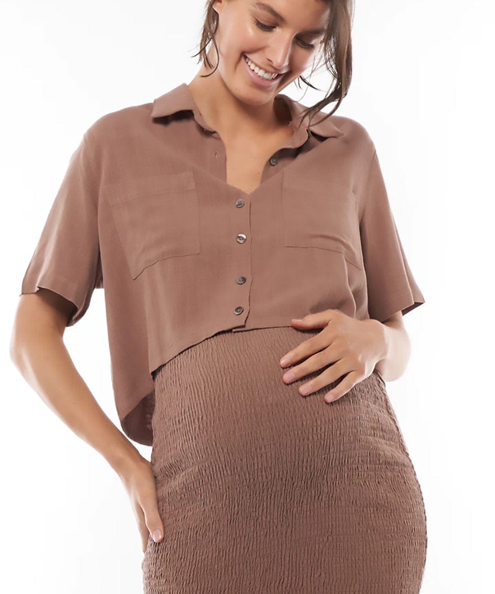 All Love Here Shirred Skirt BAE the label Maternity Preggi Central Maternity Shop