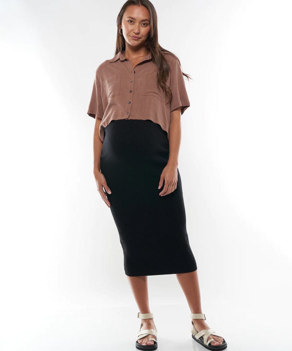 All Love Here Cropped Shirt BAE the label Maternity and Nursing Preggi Central Maternity Shop