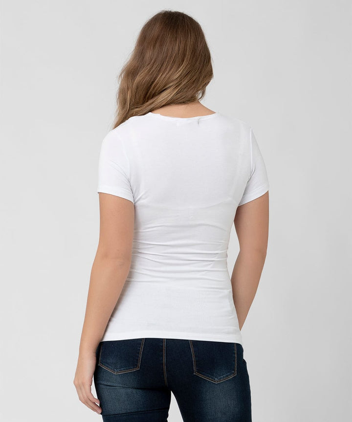 Embrace Short Sleeve Nursing Tee Ripe Maternity Maternity and Nursing Preggi Central Maternity Shop