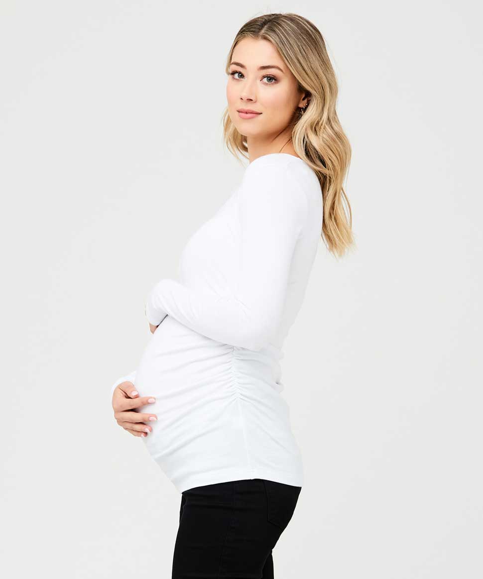 Organic L/S Nursing Top Ripe Maternity Maternity and Nursing Preggi Central Maternity Shop