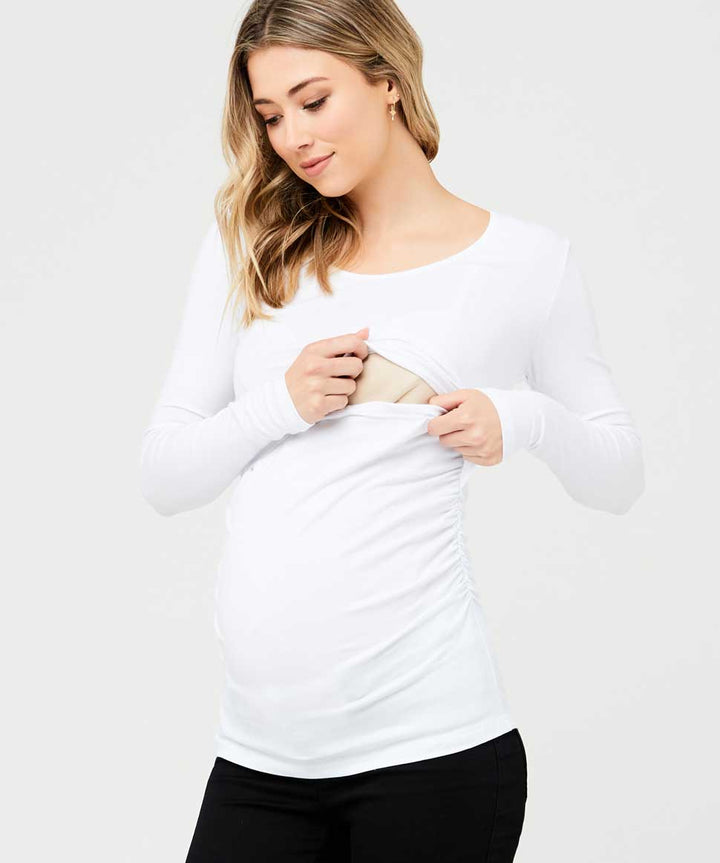 Organic L/S Nursing Top Ripe Maternity Maternity and Nursing Preggi Central Maternity Shop