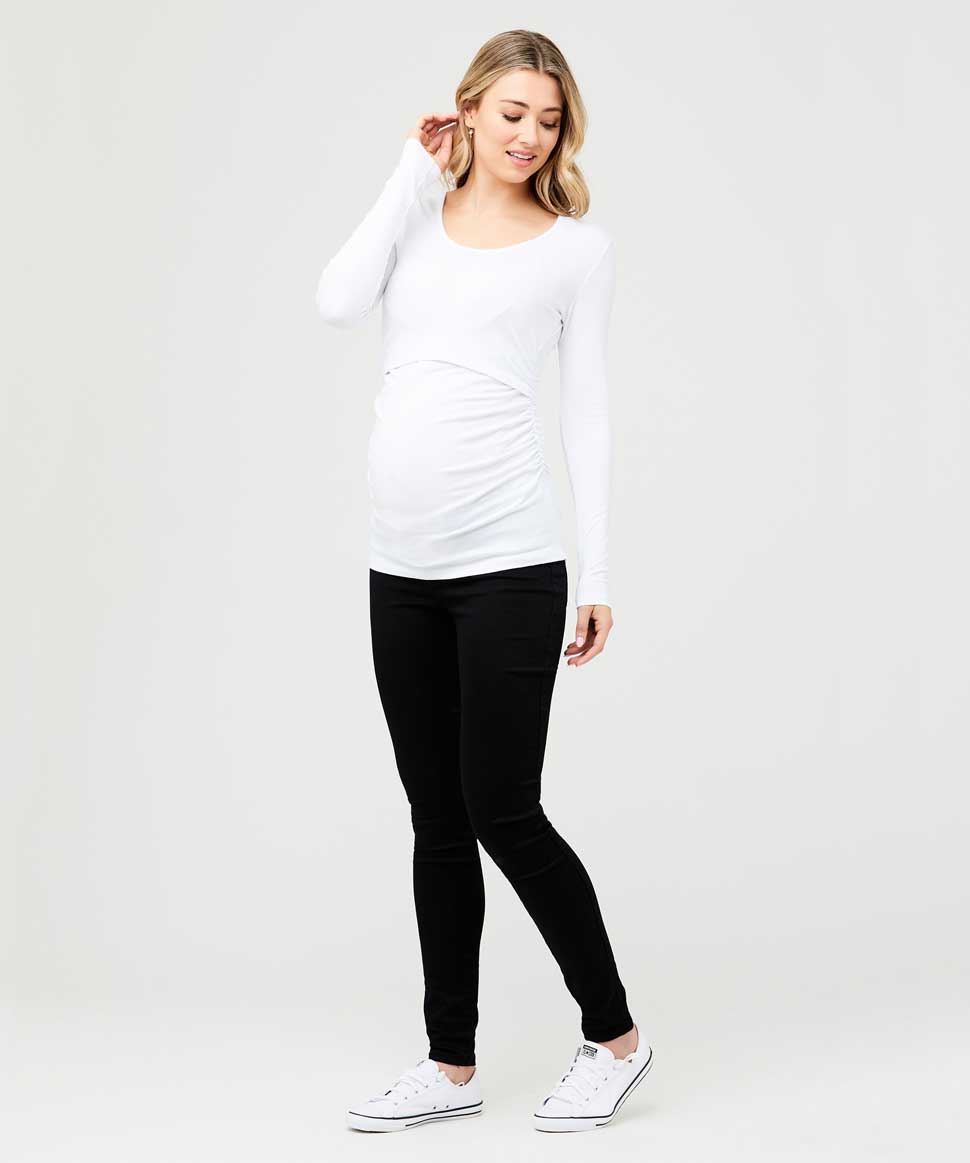 Organic L/S Nursing Top Ripe Maternity Maternity and Nursing Preggi Central Maternity Shop