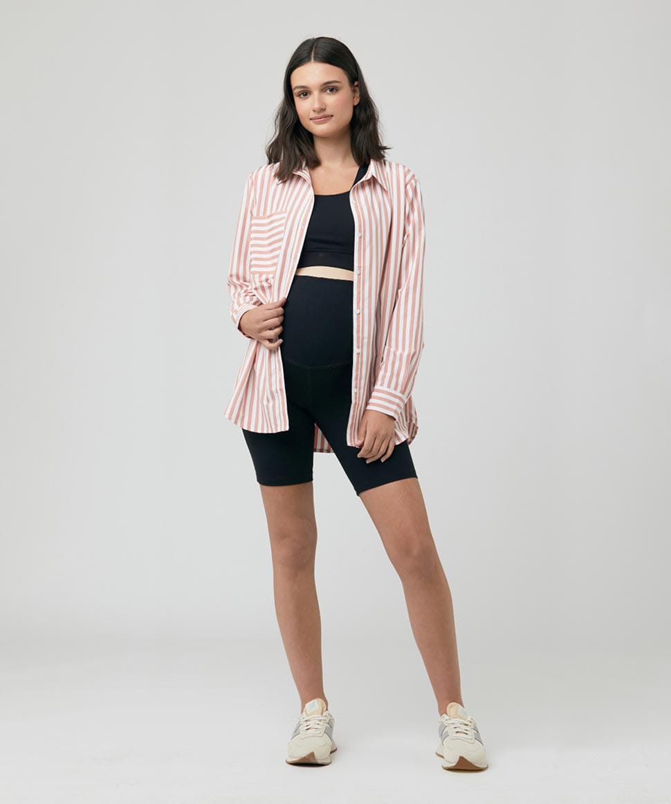 Over Tummy Bike Short Ripe Maternity Maternity and Nursing Preggi Central Maternity Shop