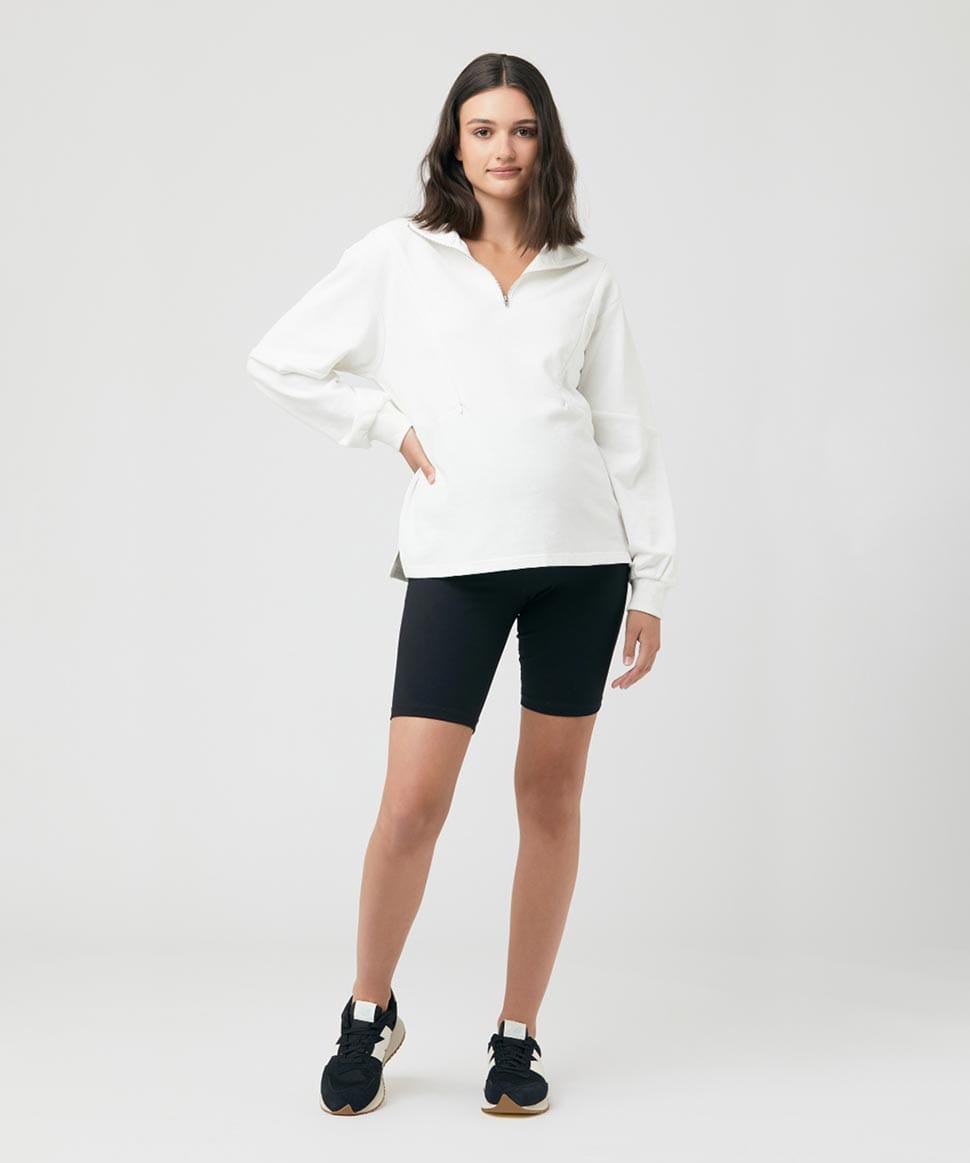 Over Tummy Bike Short Ripe Maternity Maternity and Nursing Preggi Central Maternity Shop