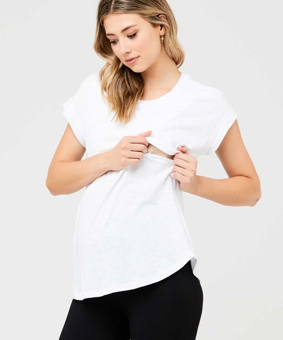 Richie Nursing Tee Ripe Maternity Maternity and Nursing Preggi Central Maternity Shop
