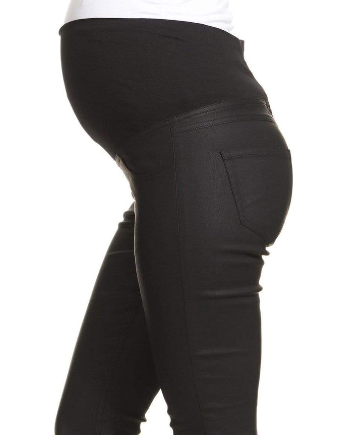 Coated Overbelly Jeans