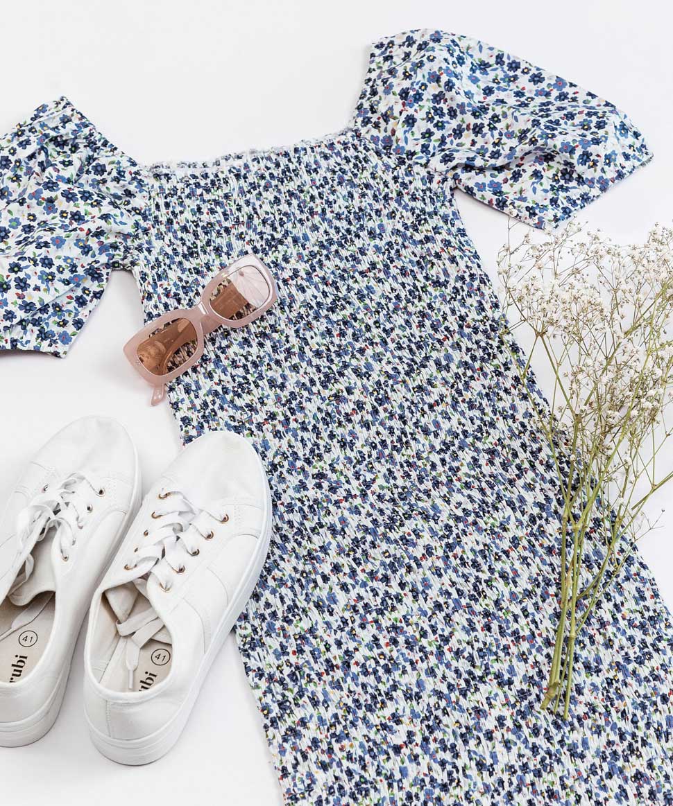 Confetti Shirred Maternity Dress Maive & Bo Maternity Preggi Central Maternity Shop