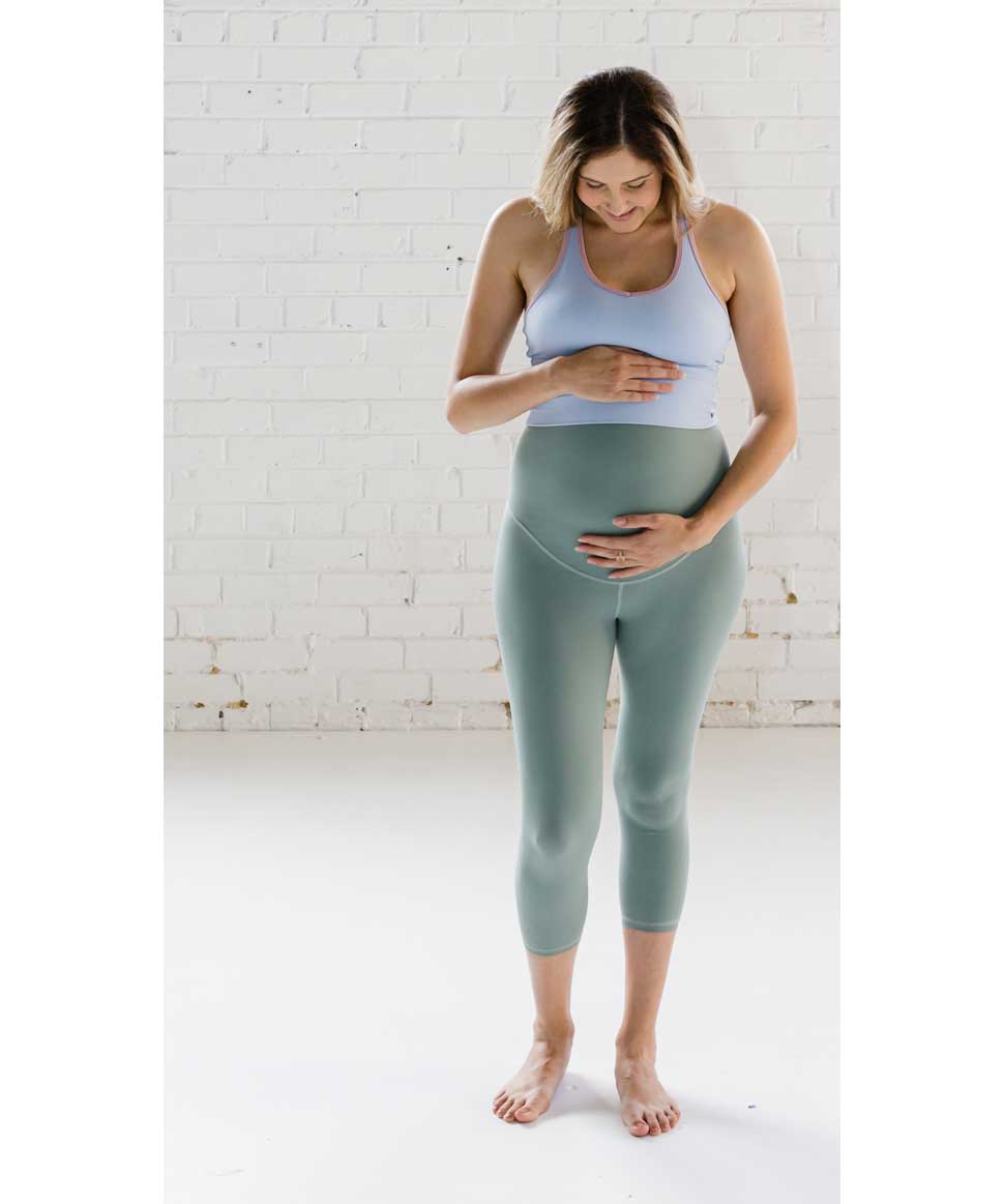Emama Maternity Leggings with Pockets - 3/4 Length Emama Co Maternity Preggi Central Maternity Shop