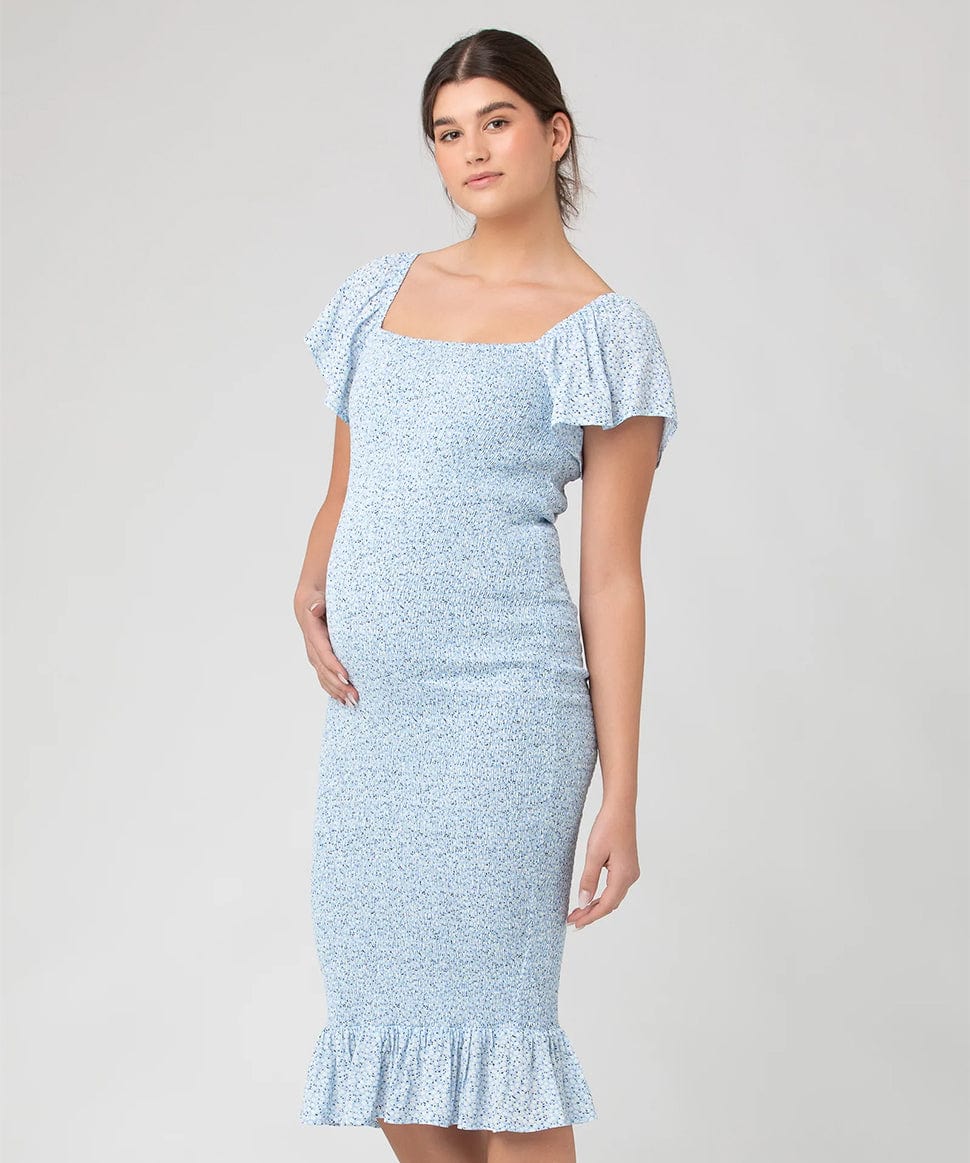 Selma Shirred Dress Ripe Maternity Maternity Preggi Central Maternity Shop
