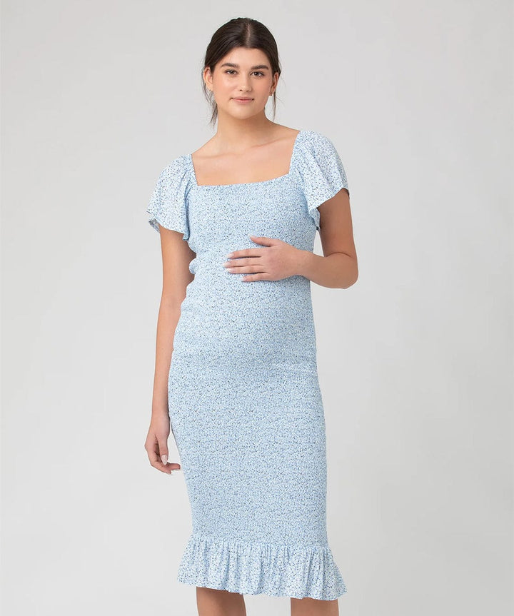 Selma Shirred Dress Ripe Maternity Maternity Preggi Central Maternity Shop