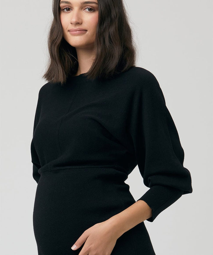 Sloane Knit Dress Black Ripe Maternity Maternity Preggi Central Maternity Shop