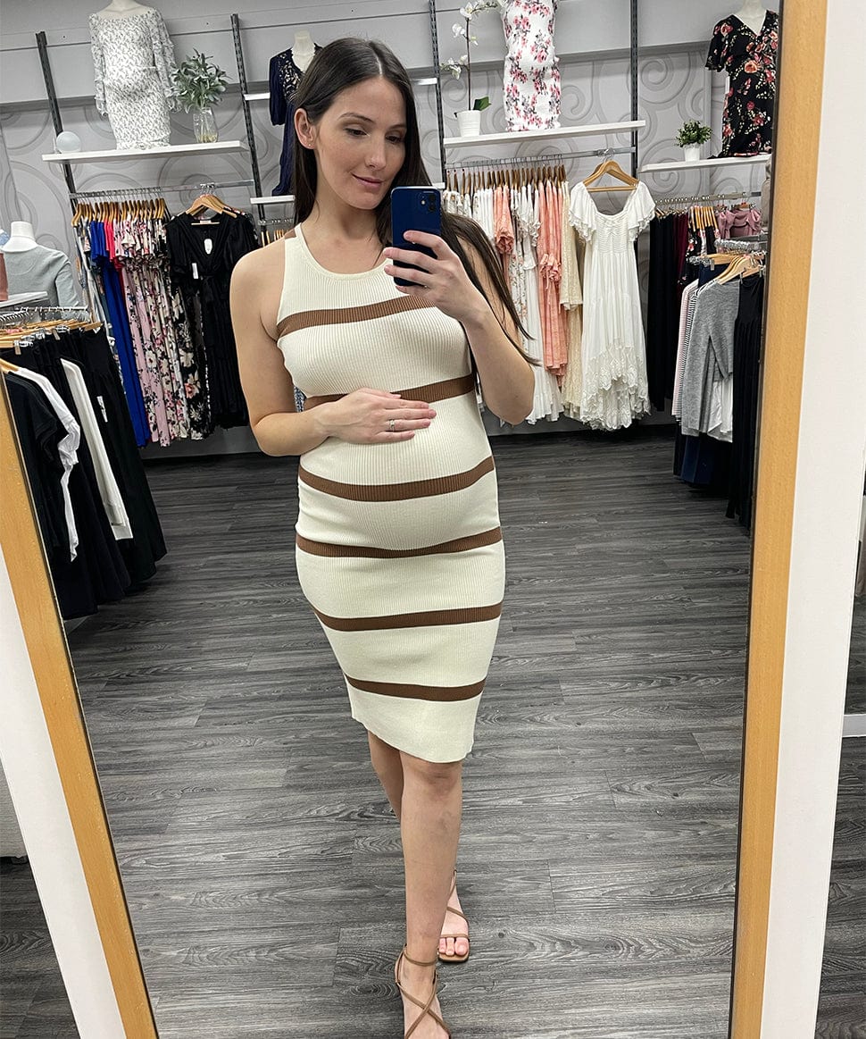 Stripe Sweater Midi Dress Endless Blu Maternity Preggi Central Maternity Shop